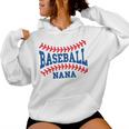 Cute Baseball Nana Laces Little League Grandma Women's Women Hoodie