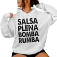 Divertido Salsa Dance S Salsa Plena Bomba Rumba Sudadera con capucha para mujer