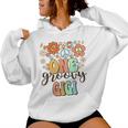 Groovy Gigi Retro Grandma Birthday Matching Family Party Women Hoodie