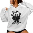 Herren Papa Owl Bear Fierceintage Monster Rollenspieler Für Herren Raglan Kapuzenpullover für Damen