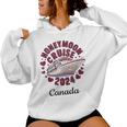 Honeymoon Cruise 2024 Canada Matching Couple Husband Wife Women Hoodie