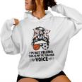 I'm Not Yelling This Is My Pe Teacher Voice Back To School Women Hoodie