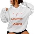 Kinder Ichersuche Mich Zu Benehmen Mama Children's Slogan Kapuzenpullover für Damen