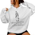 Locuciones Latinas Spqr Historia Roma Antigua Sudadera con capucha para mujer