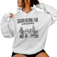 Parque Nacional Saguaro Desierto De Arizona Saguaro Cactus Sudadera con capucha para mujer