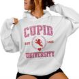 Pink Cupid University Valentines Day For Girls Women Hoodie