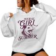 Raccoon Feral Girl Summer Women Hoodie