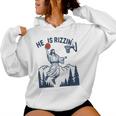 He Is Rizzin Easter Basketball Christian Religious Women Hoodie