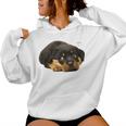 Rottweiler Rottie Mama Hund Papa Liebe Haustier Kapuzenpullover für Damen