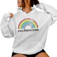 San Francisco Rainbow 70'S 80'S Style Retro Gay Pride Women Hoodie