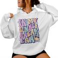 In My Summer Break Era Groovy Smile Face Summer Vacation Women Hoodie
