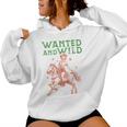 Wild West Horse Cowgirl Vintage Cute Western Rodeo Graphic Women Hoodie