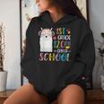 120Th Day Of School No Prob Llama 120 Days Of 1St Grade Women Hoodie Gifts for Her