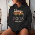 18Th Birthday Vintage 2006 Sunset Letter Print Women Hoodie Gifts for Her