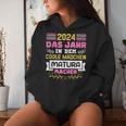 2024 Das Jahr In Dem Coole Mädchen Matura Machen Maturantin Kapuzenpullover für Damen Geschenke für Sie