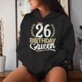 26 Años 26 Cumpleaños Birthday Queen 26 Sudadera con capucha para mujer Regalos para ella