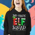 2Nd Grade Elf Squad Teacher Christmas Students Women Hoodie Gifts for Her