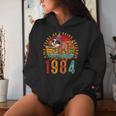40 Years Old Sloth Lover Vintage 1984 40Th Birthday Women Hoodie Gifts for Her