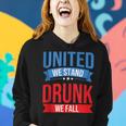 4Th July United We Stand Drunk We Fall Beer & Bbq Women Hoodie Gifts for Her