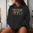 53Rd Birthday For Vintage 1970 Retro Born Women Hoodie Gifts for Her