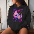 6Th Birthday Girl 6 Years Painting Art Number 6 Women Hoodie Gifts for Her