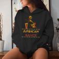 American Afro Girl African Dance Drum Djembe Women Hoodie Gifts for Her