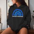 Apraxia Awareness Sister Brother Son Rainbow Apraxia Warrior Women Hoodie Gifts for Her