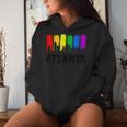 Atlanta Skyline Rainbow Atl Lgbtq Gay Pride Month Women Hoodie Gifts for Her