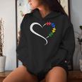 Autism Heart Awareness Heart Mens Sudadera con capucha para mujer Regalos para ella