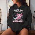 Axolotl Kawaii Just A Girl Who Loves Axolotls Women Hoodie Gifts for Her