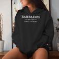 Barbados Retro Throwback Letter Cruise Souvenir Women Hoodie Gifts for Her