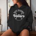 Baseball Dad Busy Raising Ballers Mom Of Baseball Players Women Hoodie Gifts for Her