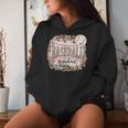 Baseball Grandma From Grandson Leopard Softball Mother's Day Women Hoodie Gifts for Her