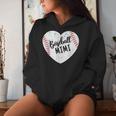 Baseball Mimi Retro Heart Baseball Grandma Mother's Day Women Hoodie Gifts for Her