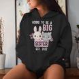 Become Big Sister Cute Bunny 2022 Women Hoodie Gifts for Her