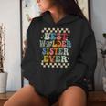 Best Welder Sister Ever Retro Groovy Welder Sister Women Hoodie Gifts for Her