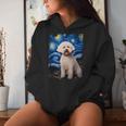 Bichon Frisé Hund Sternennacht Malerei Hund Mama Papa Kapuzenpullover für Damen Geschenke für Sie