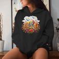Bicycle Through A Field Of Flowers Idea Creative Inspiration Women Hoodie Gifts for Her