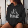 Blue Collar Mechanic Dirty Hands Quote Women Hoodie Gifts for Her