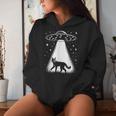 Bobcat Dad Mom Lover Alien Ufo Women Hoodie Gifts for Her