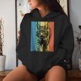 Bobcat Portrait Vintage Style Mom Dad Women Hoodie Gifts for Her