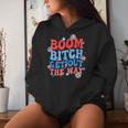 Boom Bitch Get Out The Way Fireworks 4Th Of July Groovy Women Hoodie Gifts for Her