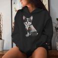 Boston Terrier I Love Mom Tattoo Dog Mother's Day Women Hoodie Gifts for Her