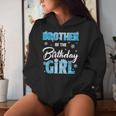 Brother Of The Birthday Girl Family Snowflakes Winter Party Women Hoodie Gifts for Her