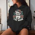 Cat Mom Happy For Cat Lovers Family Matching Women Hoodie Gifts for Her