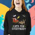 Cats For Everybody Christmas Cat Xmas Santa Women Hoodie Gifts for Her