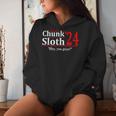 Chunk Sloth '24 Hey You Guys Apparel Women Hoodie Gifts for Her