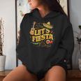 Cinco De Mayo Mexican Music Guitar Cactus Let's Fiesta Women Hoodie Gifts for Her