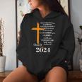 Class Of 2024 Christian Graduation Senior Graduate Women Hoodie Gifts for Her