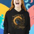 Cosmos Girl Total Solar Eclipse Watching April 8 2024 Women Hoodie Gifts for Her